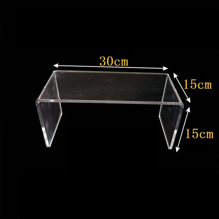 5mm Thickness 15 Size U Shaped Acrylic Display Stand Jewelry Display Stand Puppet Cup Storage Place Cake Display Stand