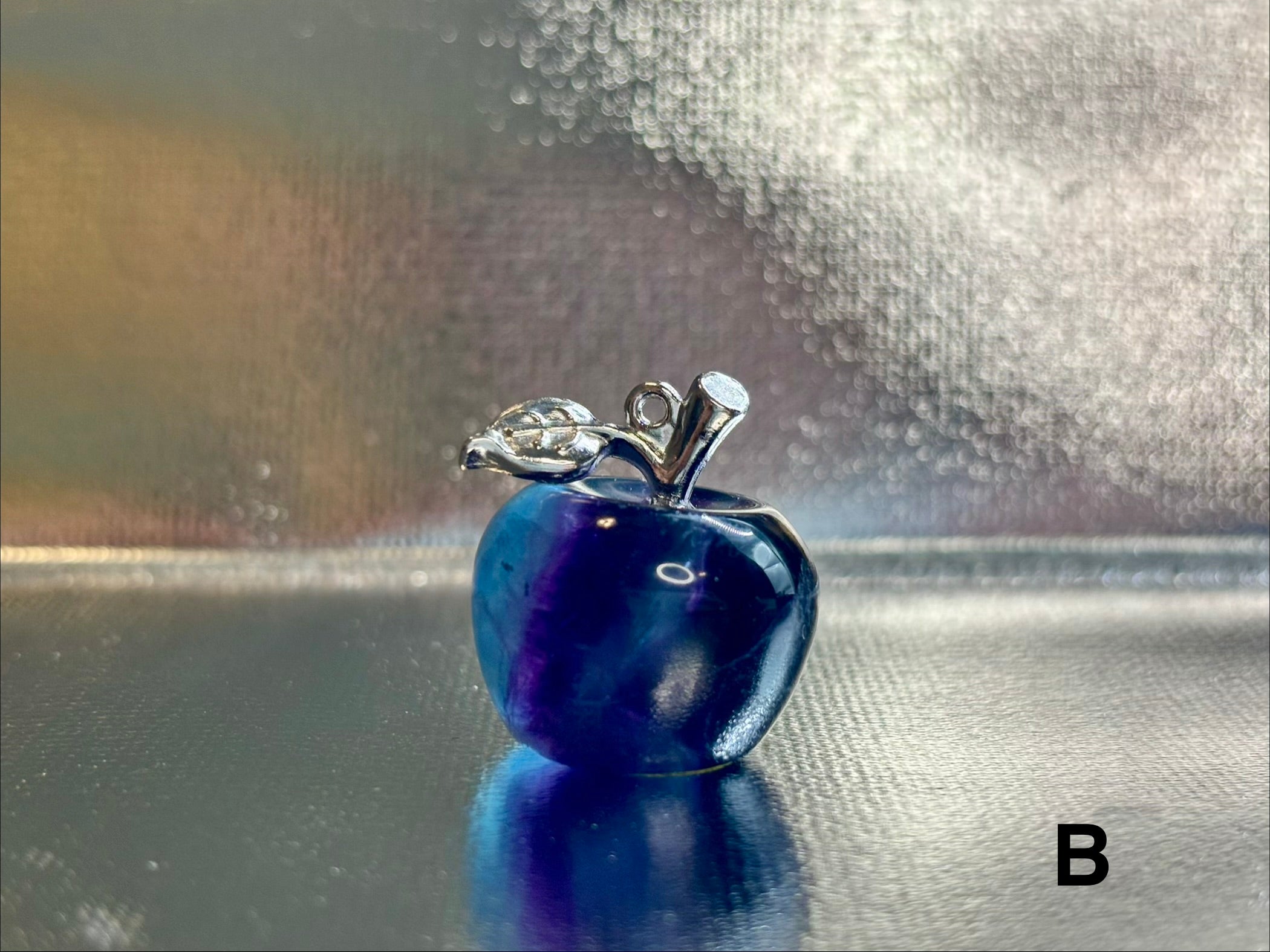 Fluorite Apple Pendant B