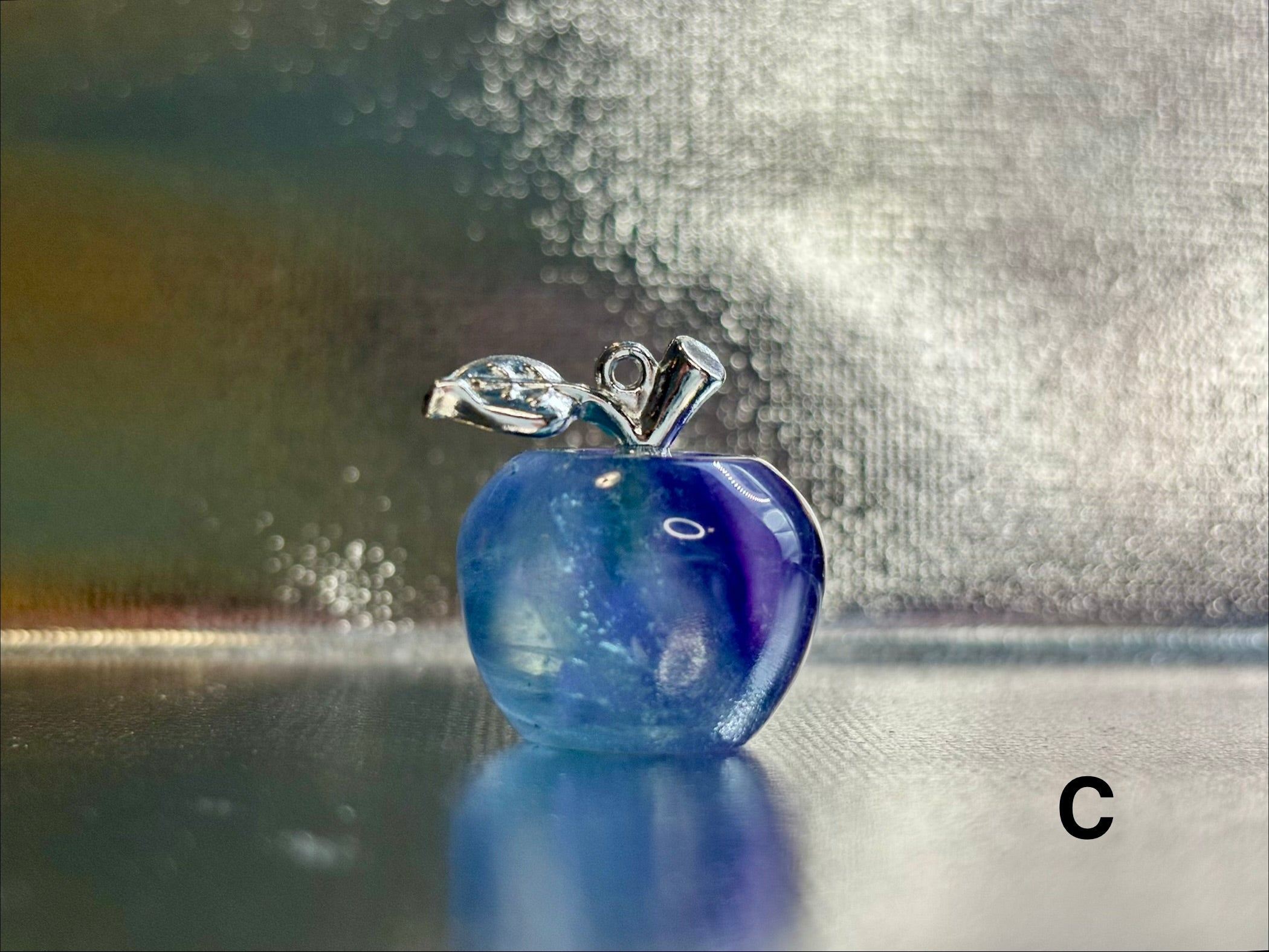 Fluorite Apple Pendant C