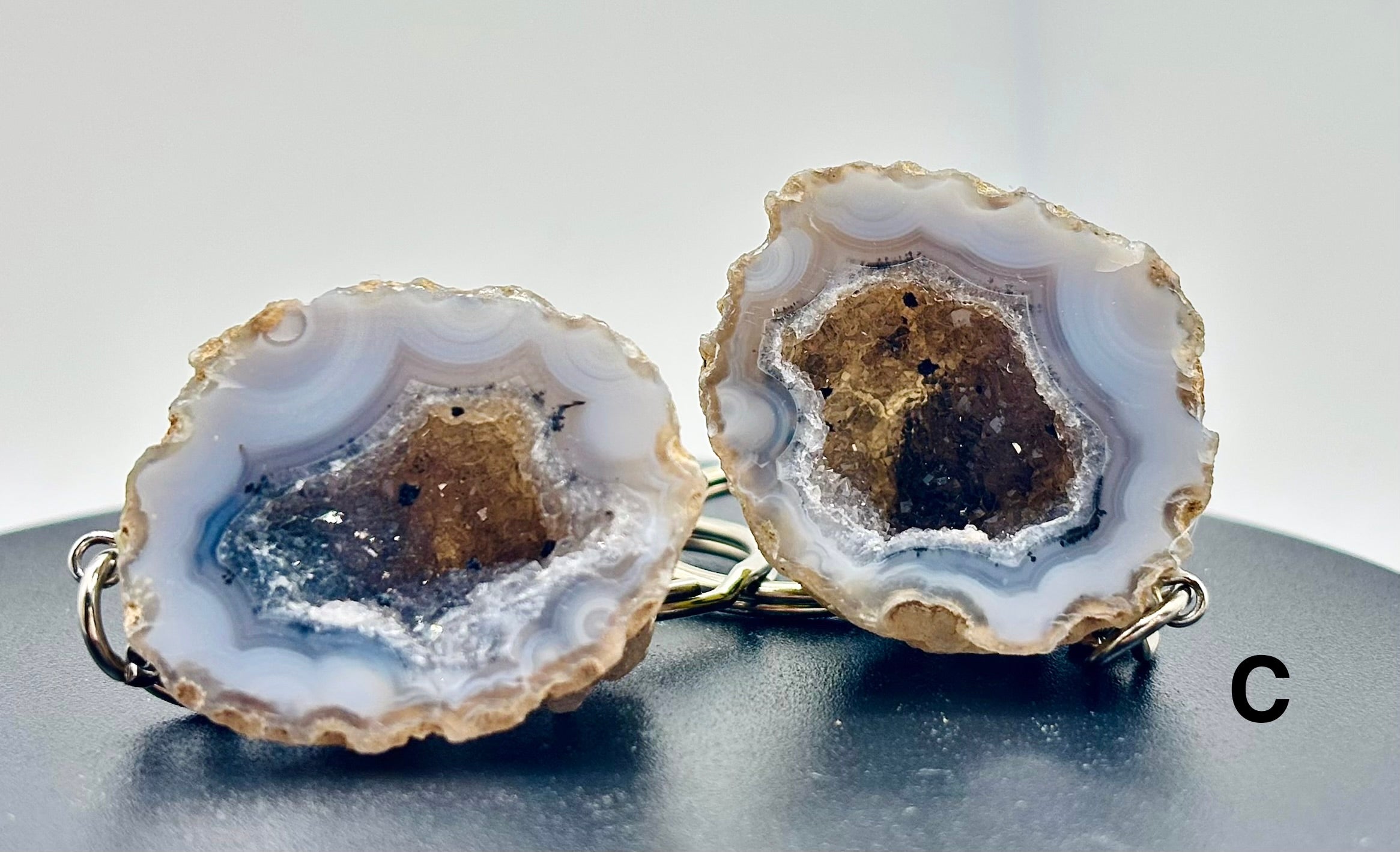 Geode Keychain Pair C