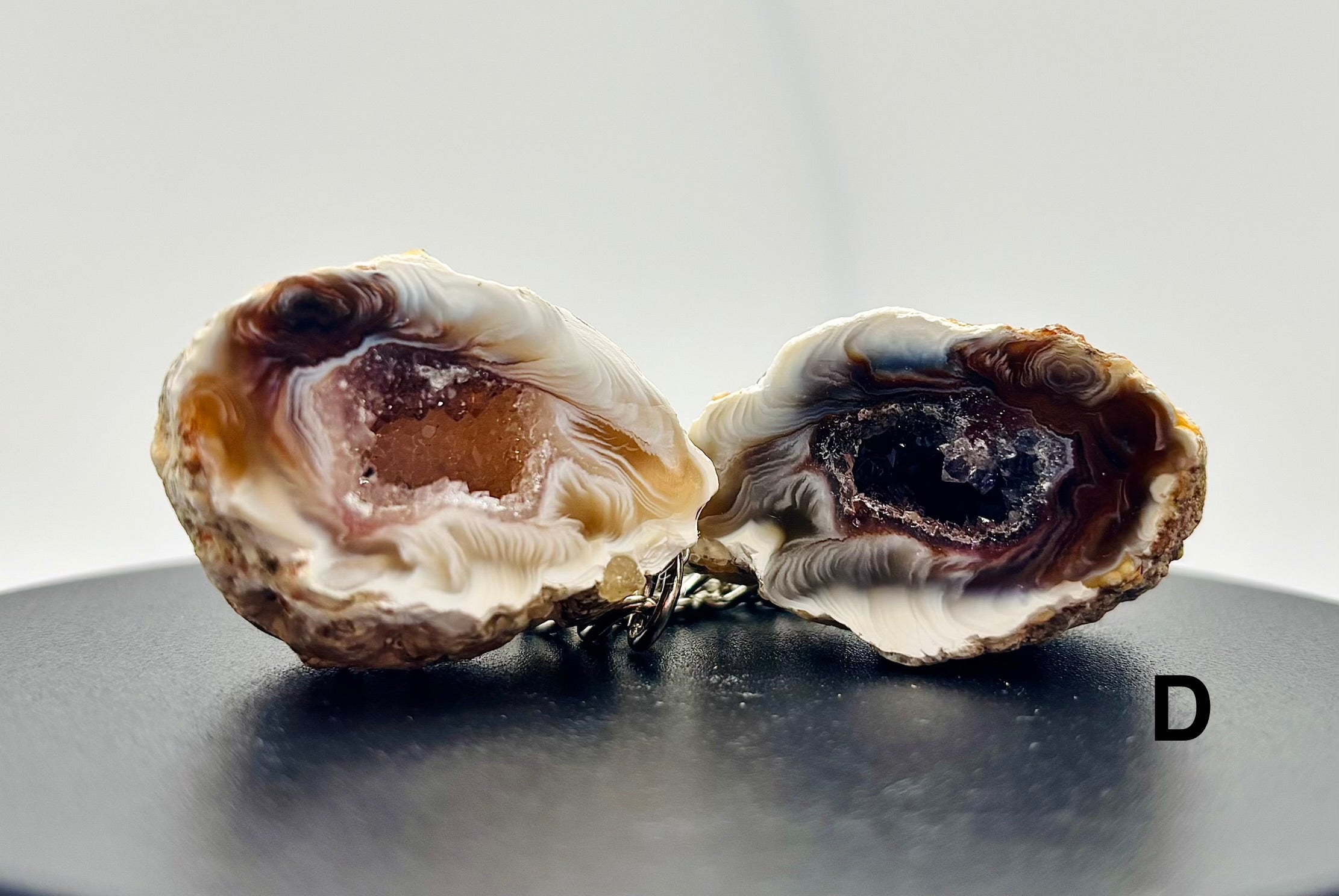 Geode Keychain Pair D