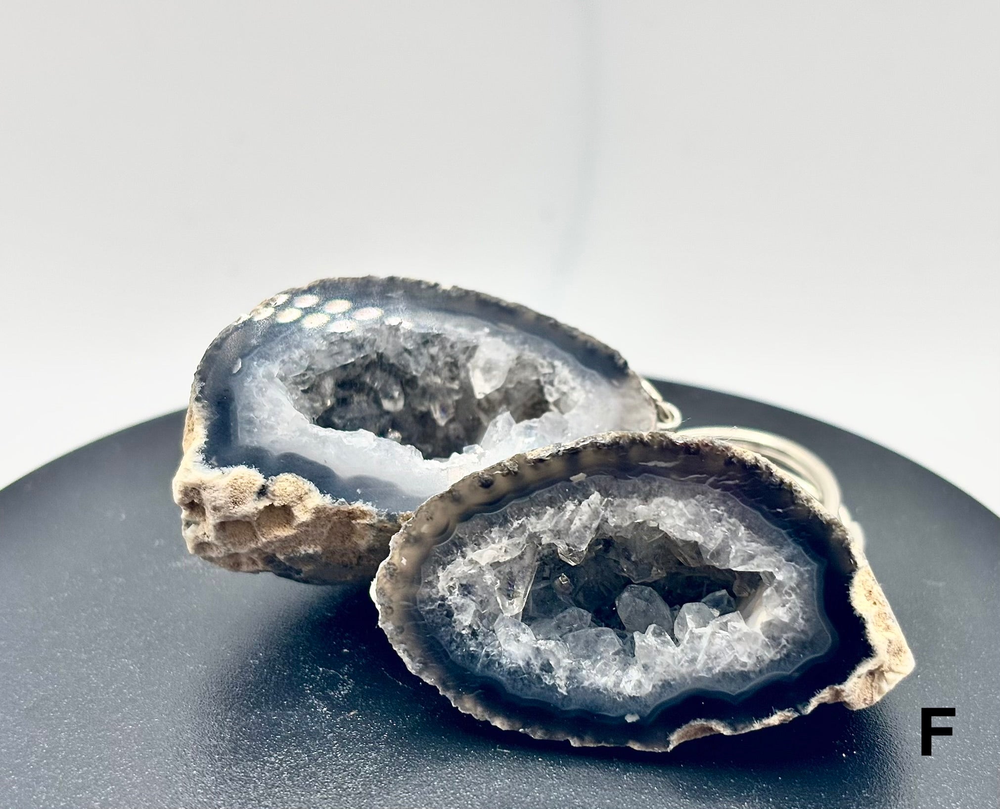 Geode Keychain Pair F