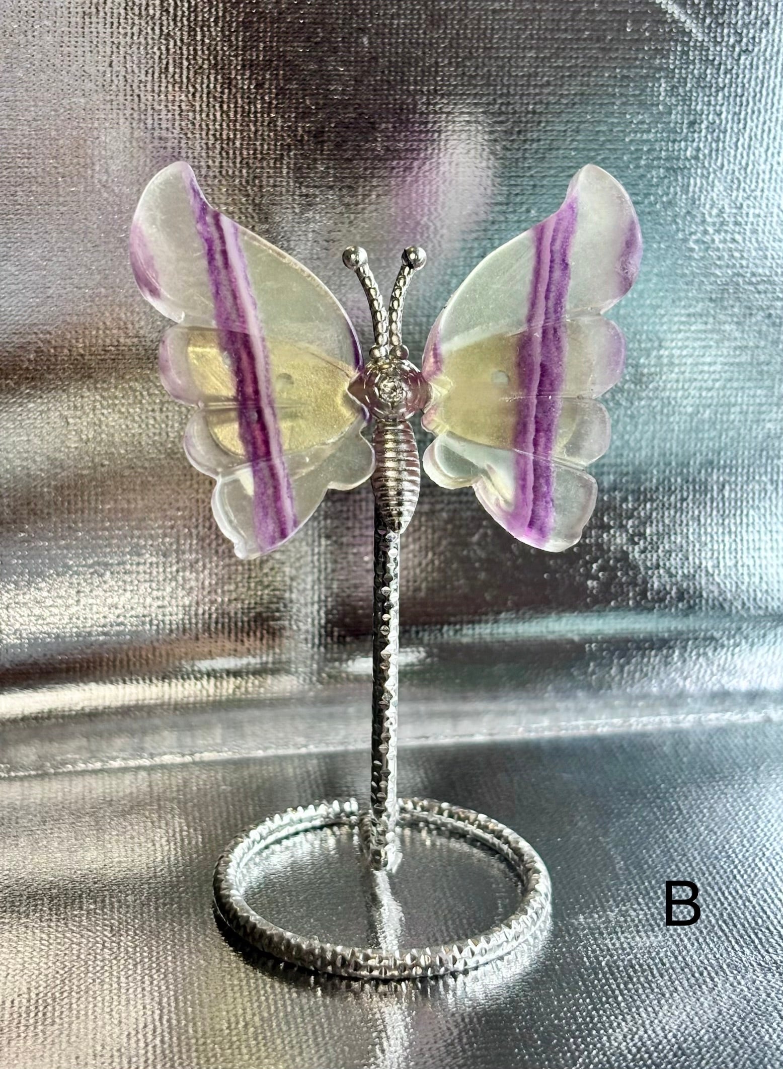 Mini Fluorite Butterfly B