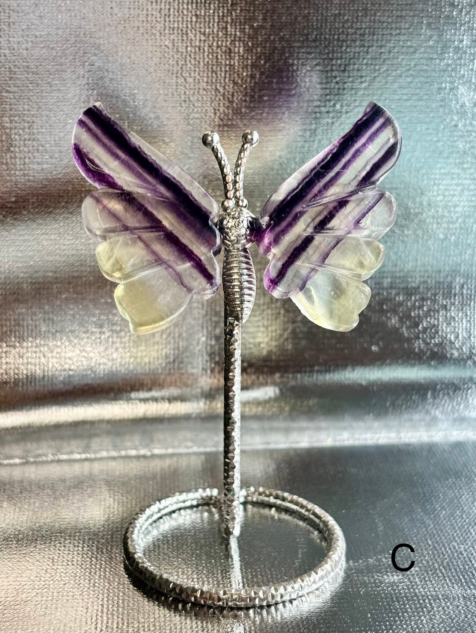 Mini Fluorite Butterfly C