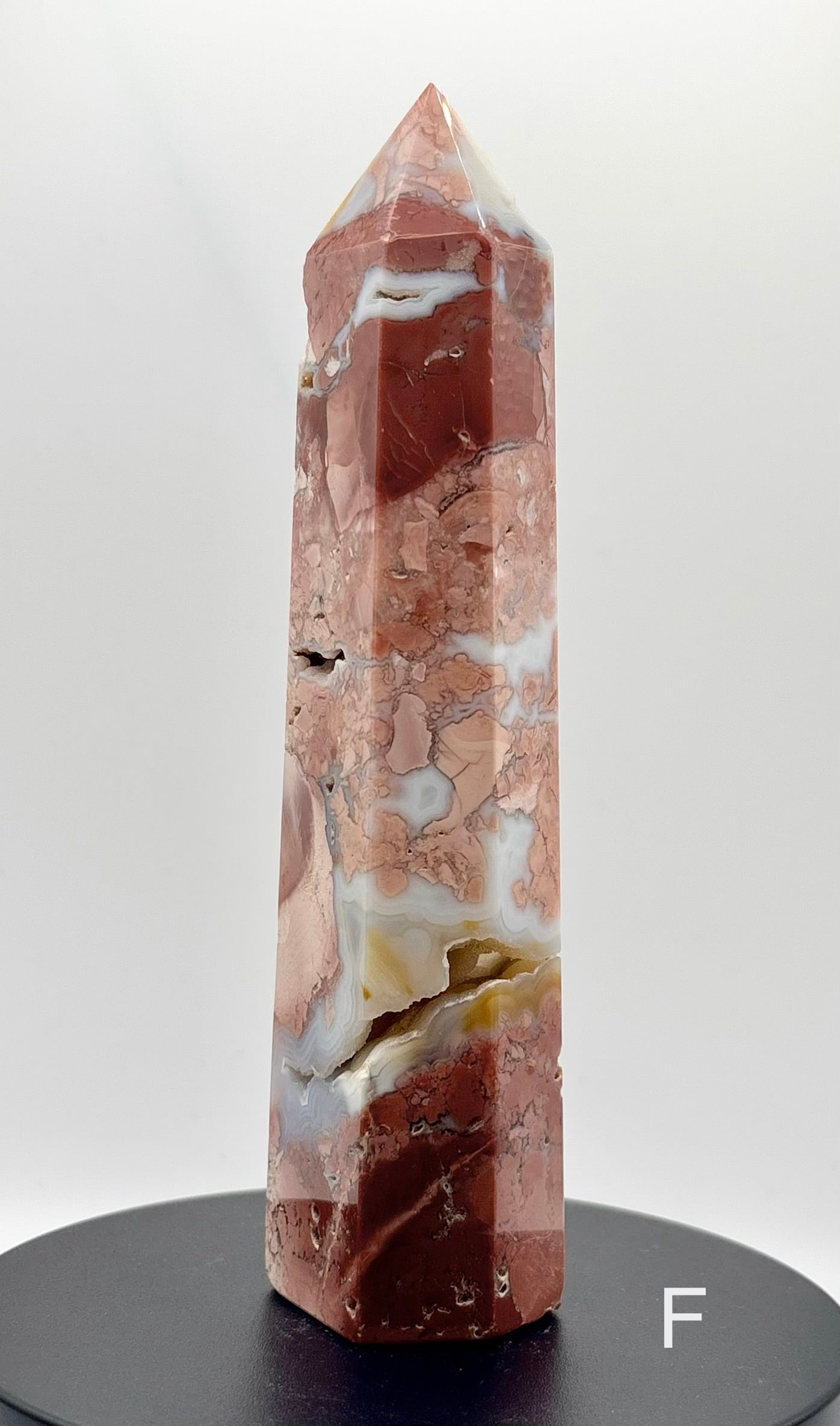 Druzy Cotton Candy Agate Tower