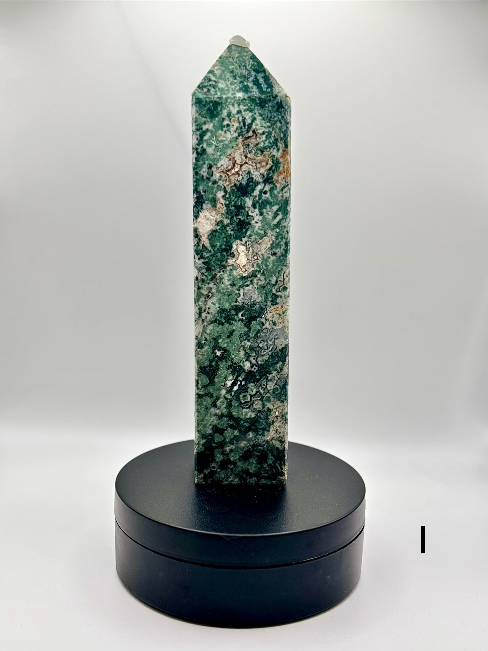Druzy Moss Agate Tower I
