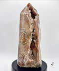 Pink Sugar Flower Agate Amethyst Tower - Brazil
