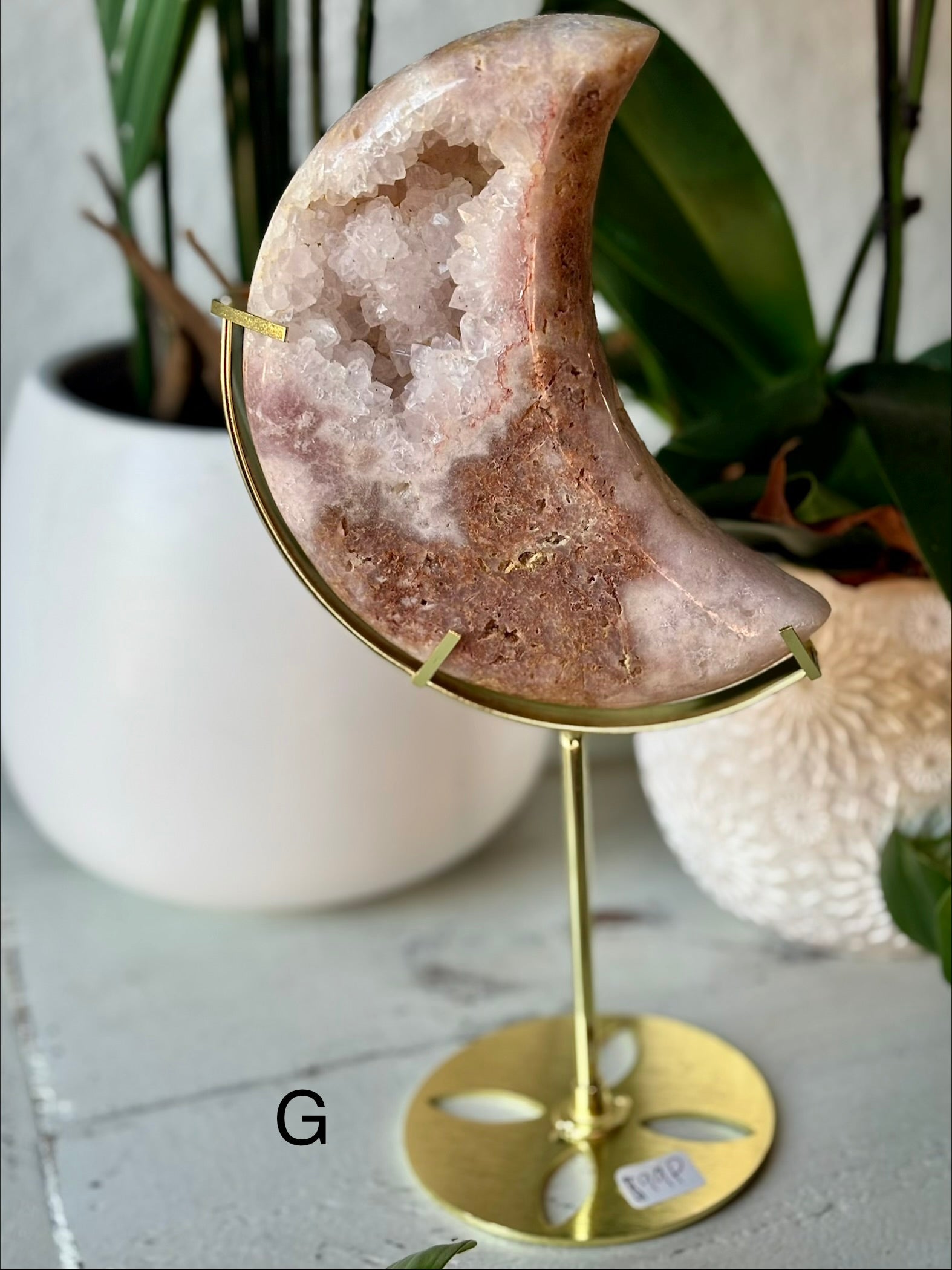 Druzy Pink Amethyst Moon G - Brazil