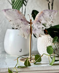 Clear Quartz and Amethyst Butterfly J
