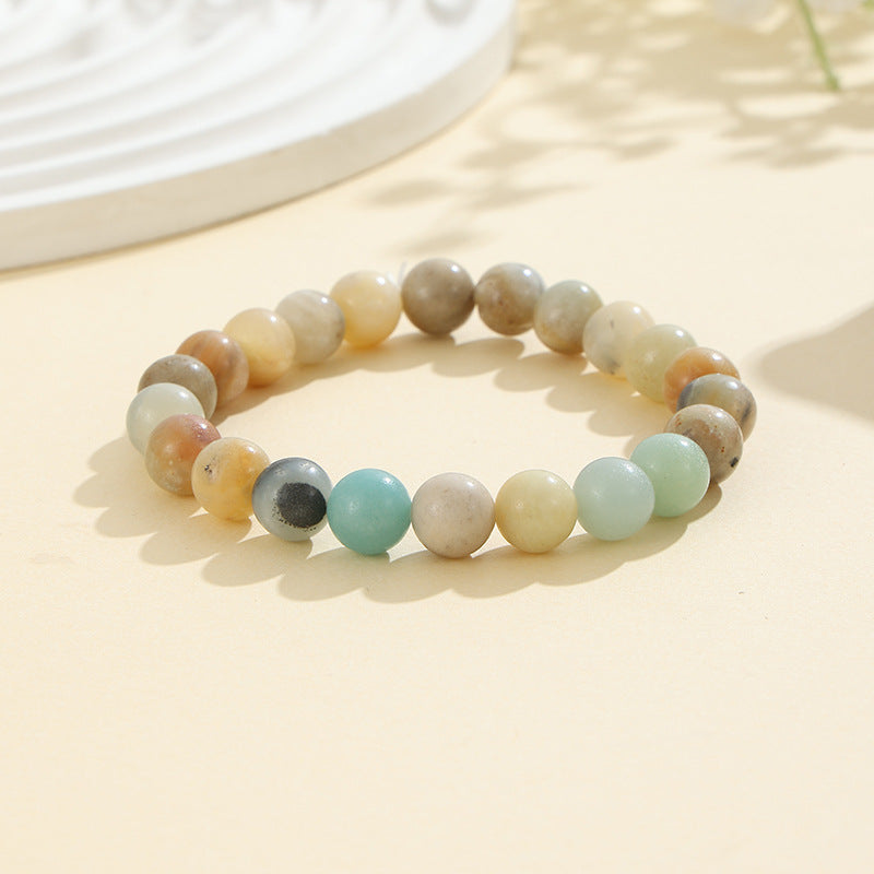8mm Natural Stone Bracelet: Amethyst, Tiger Eye, Agate, And Many More