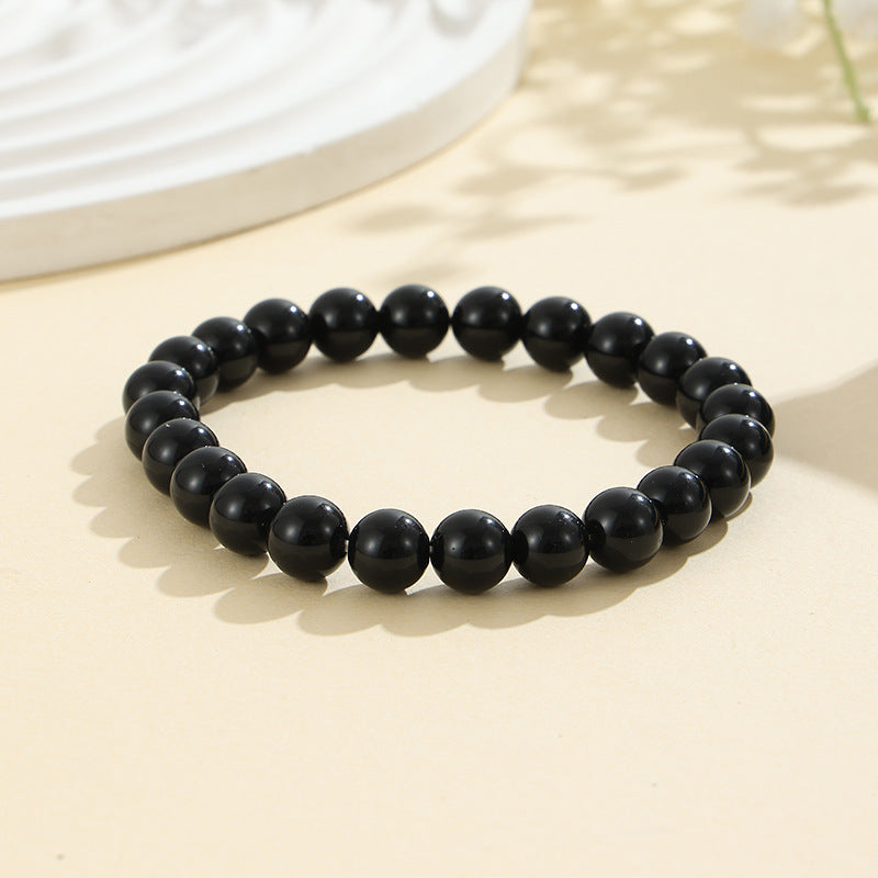 8mm Natural Stone Bracelet: Amethyst, Tiger Eye, Agate, And Many More