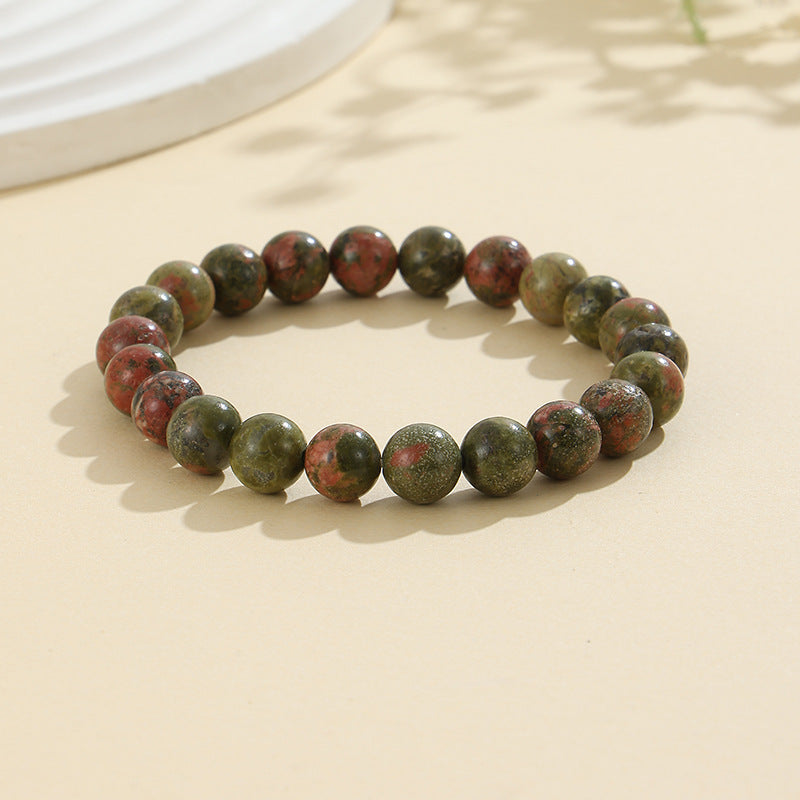 8mm Natural Stone Bracelet: Amethyst, Tiger Eye, Agate, And Many More
