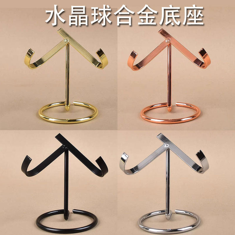 Crystal Original Stone Ore Standard Metal Base Ore Wonder Stone Jade Stand Crystal Cluster Fossil Amethyst Love Display Stand