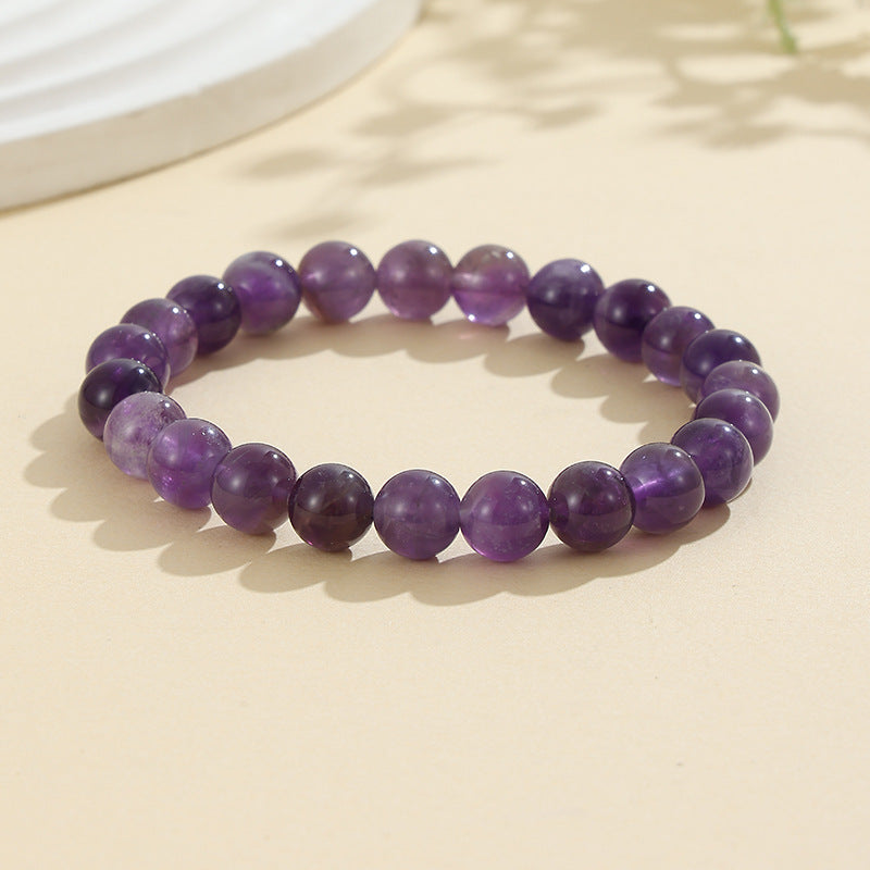 8mm Natural Stone Bracelet: Amethyst, Tiger Eye, Agate, And Many More