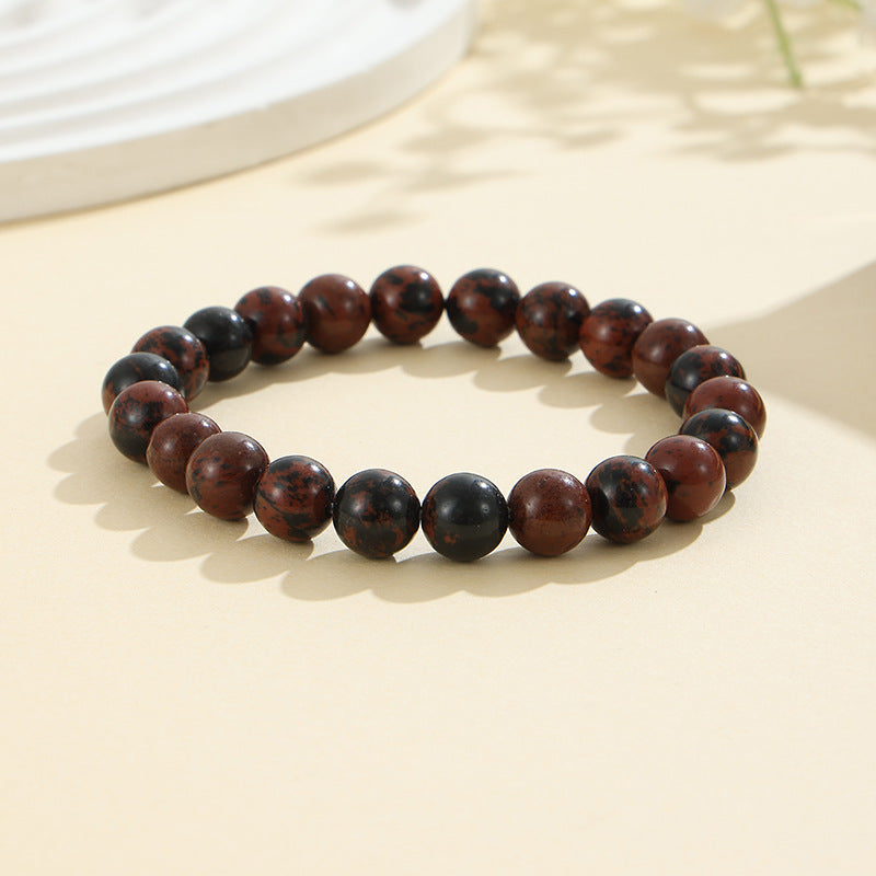 8mm Natural Stone Bracelet: Amethyst, Tiger Eye, Agate, And Many More