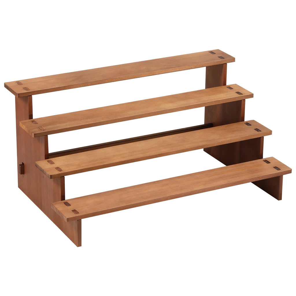 3/4 Layers Wood Vintage Display Stand Wood Cupcake Stand Space Saving Dessert Display Stand Tiered Display Stand for Cupcake