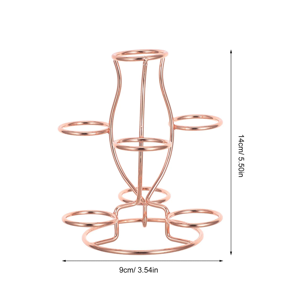 Crystal Ball Display Stand Iron 7 Sphere Holder Desktop Decorative shelf Crystal Sphere Base Metal Display Pedestal For Ornament
