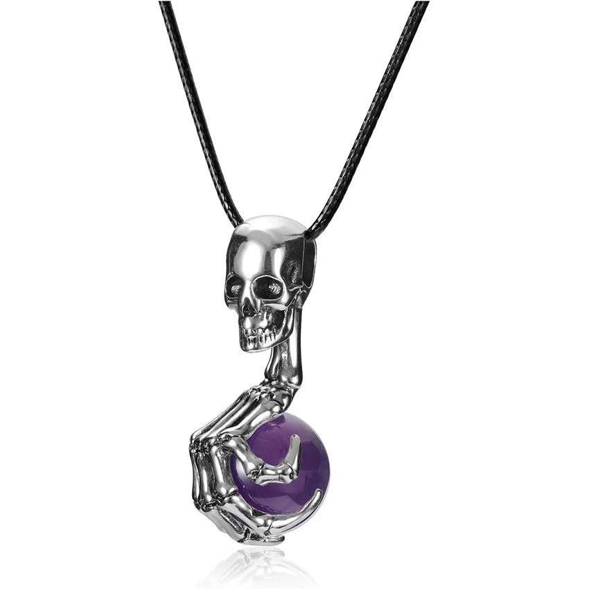 Natural Amethysts Reiki Tree of Life Hexagon Heart Wire Wrapped Pendant Circle Donut Braided Handmade Necklace Women Men Jewelry