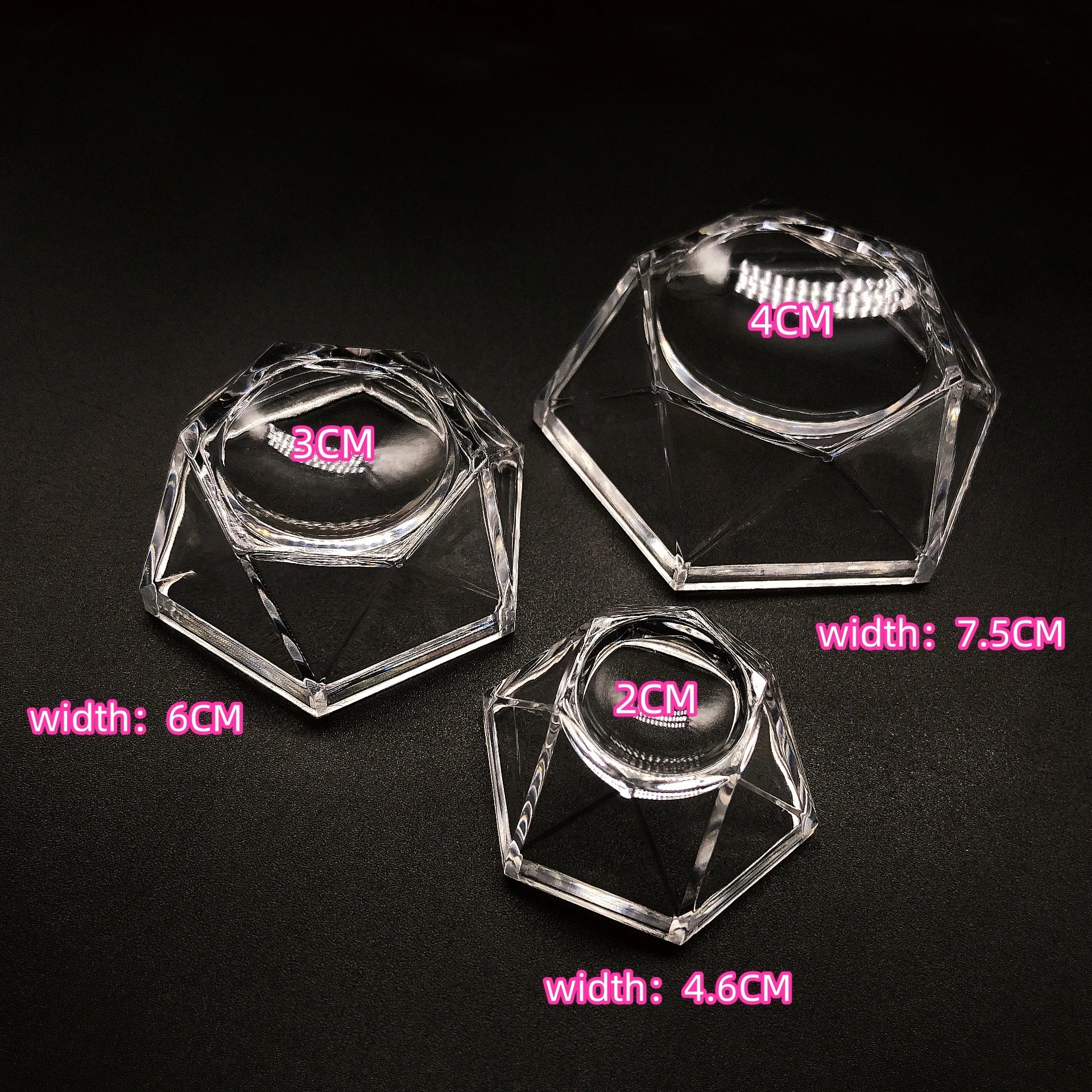 1PC Acrylic Crystal Ball Clear Display Base Sphere Stand Holder Transparent For Table Desktop Ornament Pendestal Home Decor