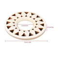 Crystal Ball Holder Wooden Crystal Ball Base Stand Hollow Crystal Sphere Stand Hollow Sunflower Design For Crystal Ball Display
