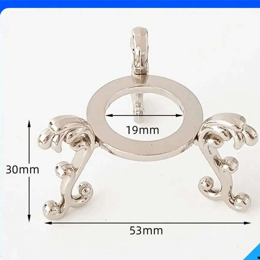 Crystal Ball Metal Base Figurine Display Stand Handicraft Sphere Stone Support Diamond Holder Desktop Ornament Photography Props