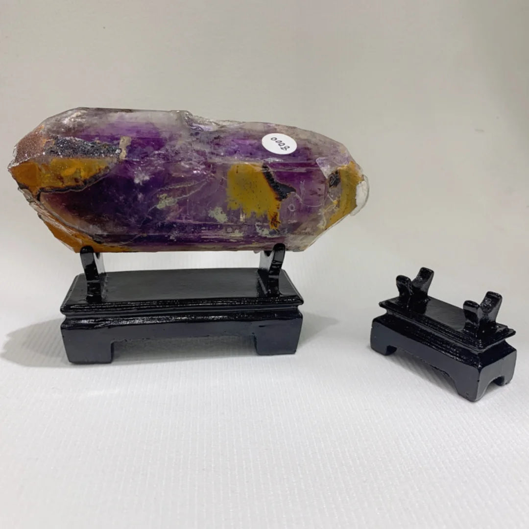 1pc crystal display stand, resin frame, crystal small ornament base support, long strip-shaped mineral raw stone jade base