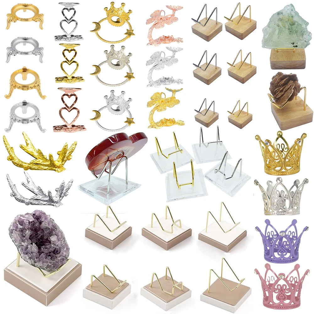 Ball Crystal Stand Base Holder Display Sphere Glass Globe Crown Rack For Marble Decoration Table Stands Desktop