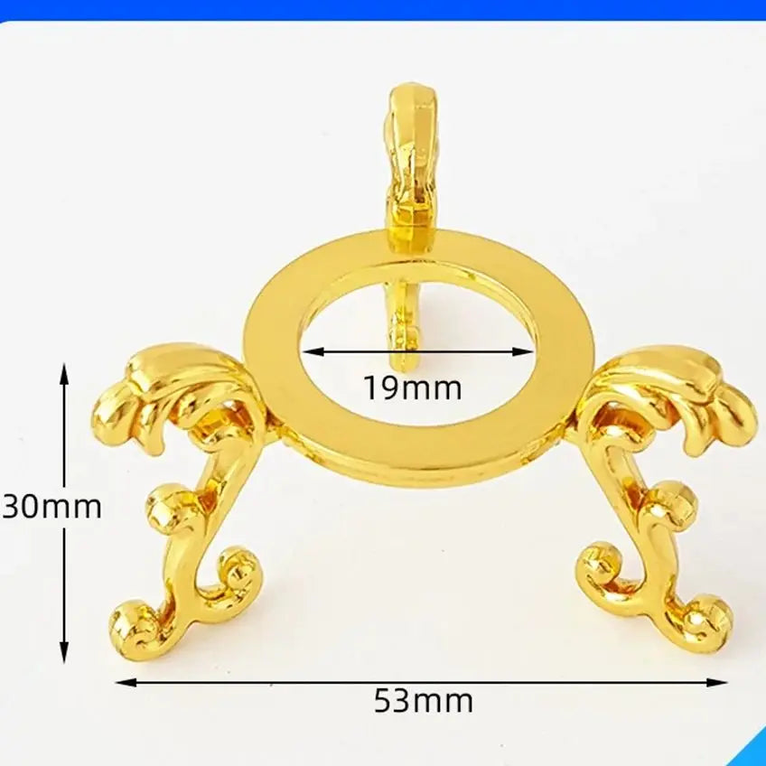 Crystal Ball Metal Base Figurine Display Stand Handicraft Sphere Stone Support Diamond Holder Desktop Ornament Photography Props