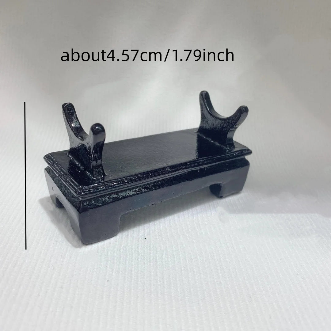 1pc crystal display stand, resin frame, crystal small ornament base support, long strip-shaped mineral raw stone jade base