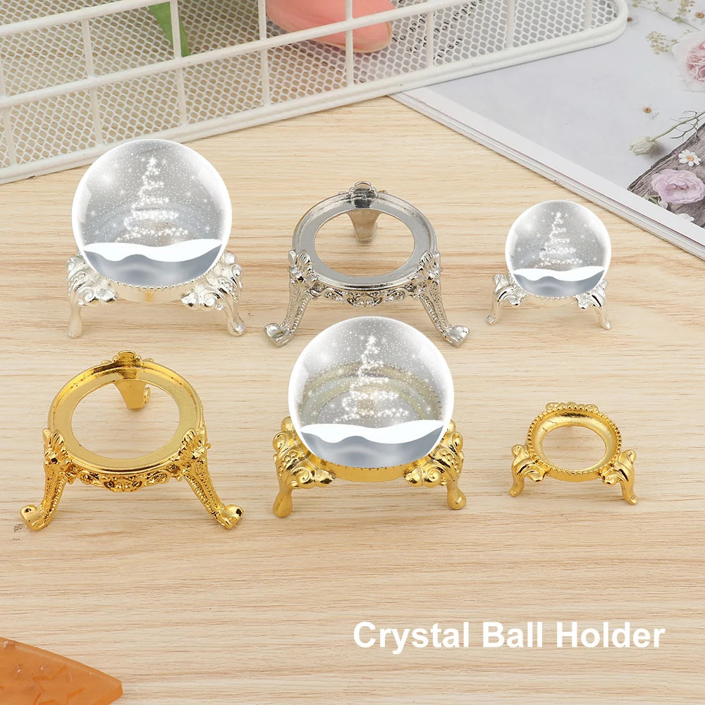 Ball Crystal Stand Base Holder Display Sphere Glass Globe Crown Rack For Marble Decoration Table Stands Desktop