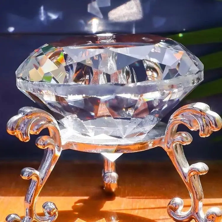 Crystal Ball Metal Base Figurine Display Stand Handicraft Sphere Stone Support Diamond Holder Desktop Ornament Photography Props