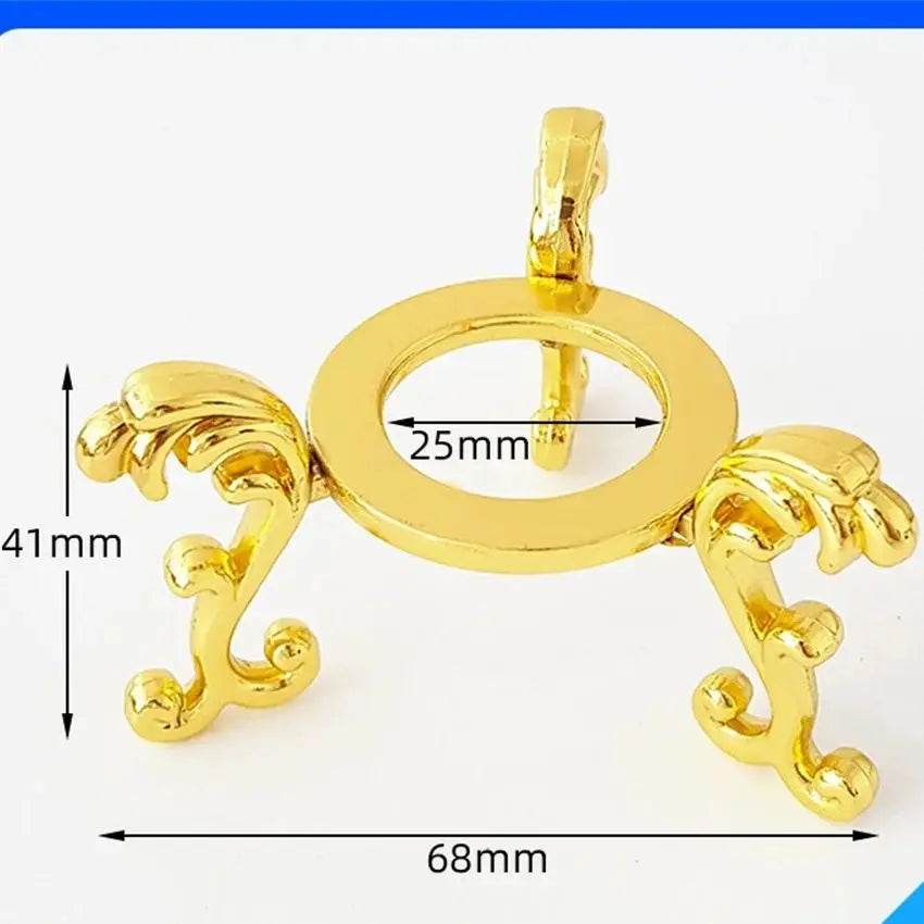 Crystal Ball Metal Base Figurine Display Stand Handicraft Sphere Stone Support Diamond Holder Desktop Ornament Photography Props