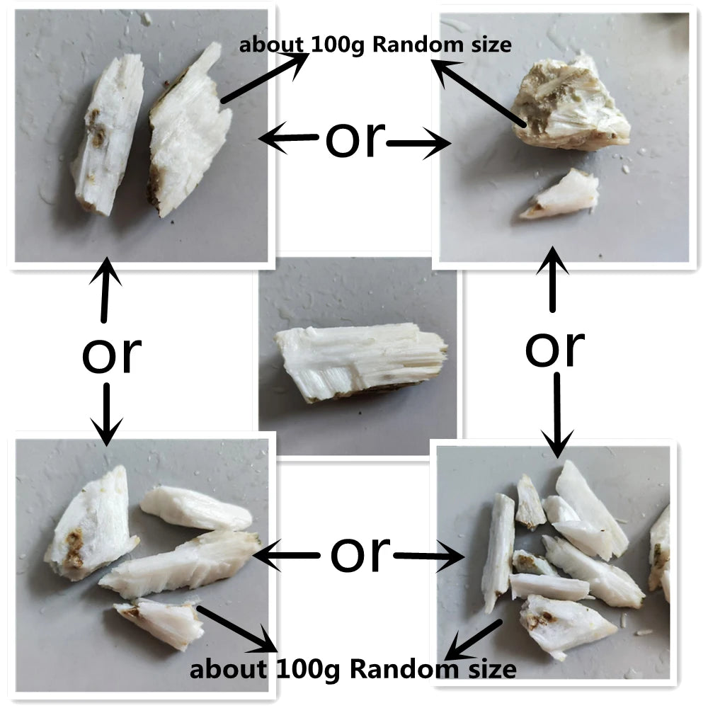 Natural Wollastonite Threadiness Raw Stone Teaching Mineral Specimen Industrial Raw Materials Collection Home Decoration Stone