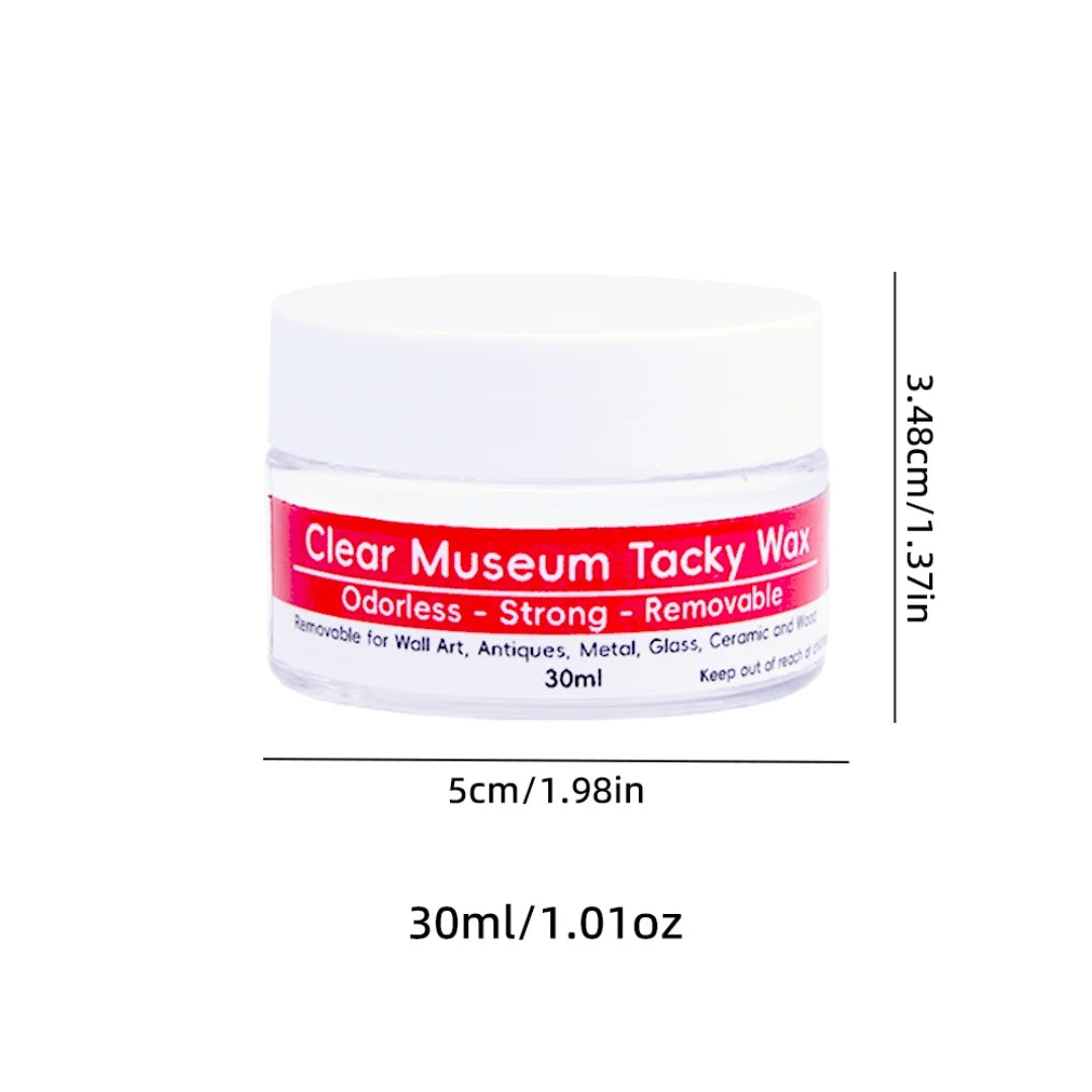 Tacky Wax Museum Adhesive Sticky Putty, Removable and Waterproof Adhesive for Festival Decoration and Glass Anchoring
