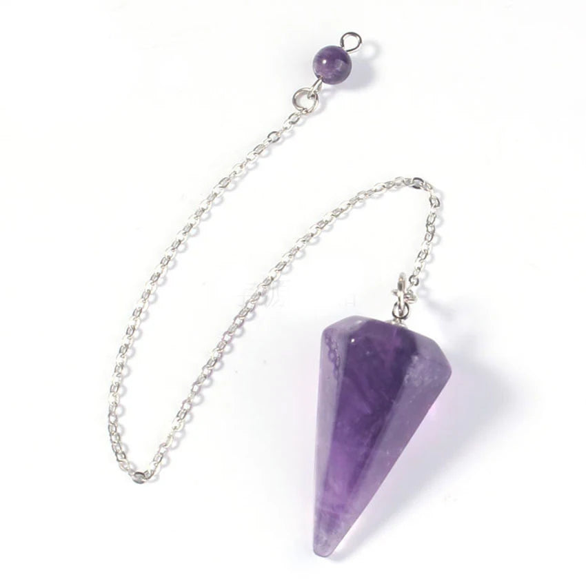 Natural Amethysts Reiki Tree of Life Hexagon Heart Wire Wrapped Pendant Circle Donut Braided Handmade Necklace Women Men Jewelry