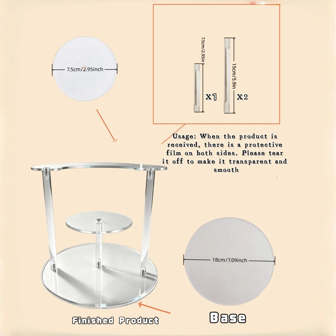 Acrylic Jewelry decorations Display Stand, Used For Placing Jewelry, Collectibles, Multifunctional Display Stand