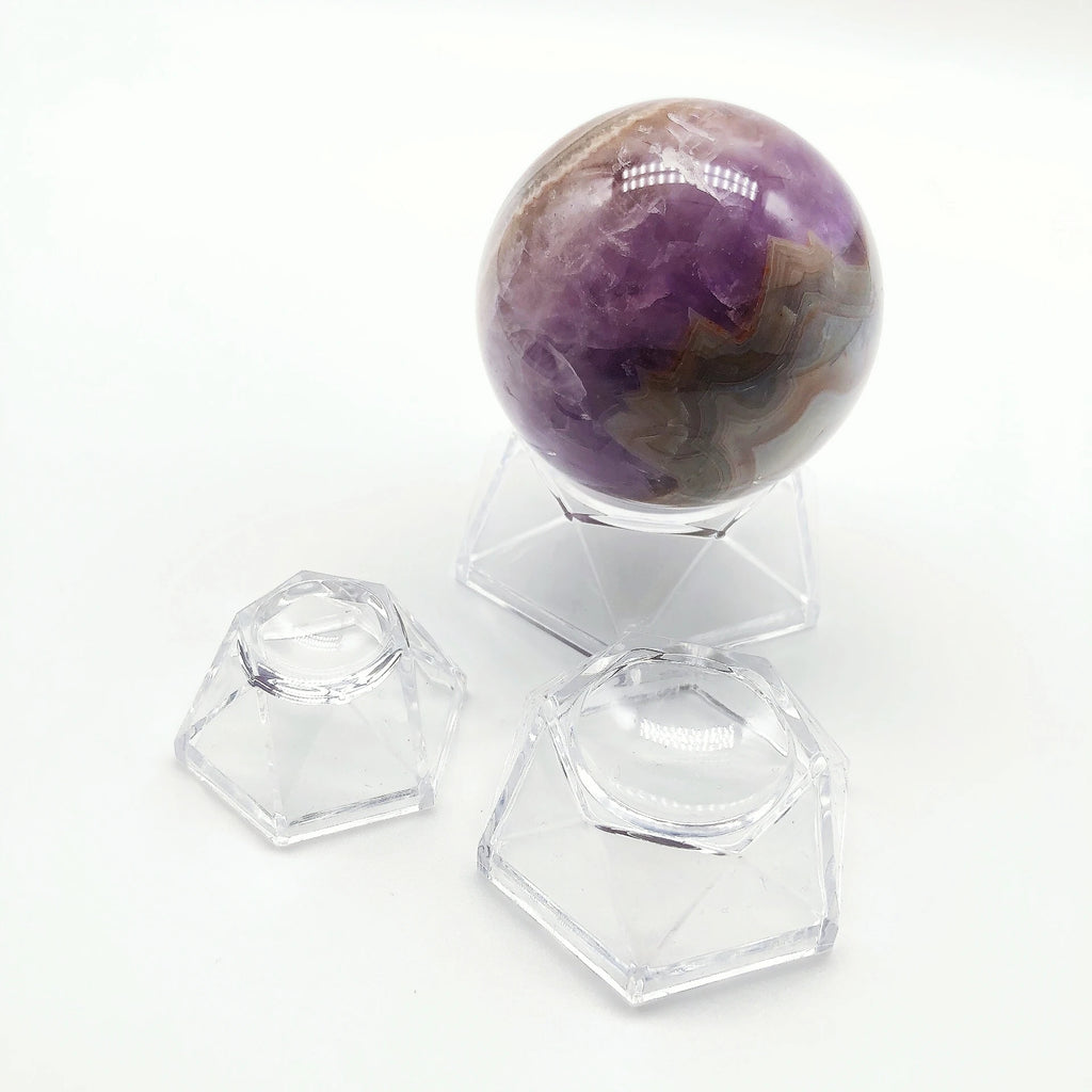 1PC Acrylic Crystal Ball Clear Display Base Sphere Stand Holder Transparent For Table Desktop Ornament Pendestal Home Decor