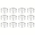12-24Pcs Clear Sphere Display Stand Round Acrylic Ring Stands Baseballs Stand Sphere Holder for Decorative Eggs Crystal Balls